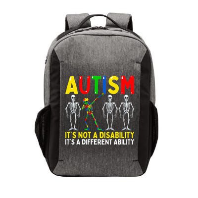 Autism It's A Different Ability Funny Dabbing Skeleton  Vector Backpack