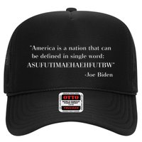 America Is A Nation That Can Be Defined In Single Word Asufutimaehaehfutbw Trucker Hat