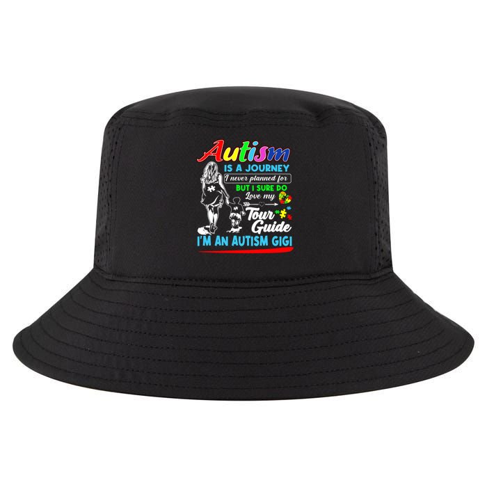 Autism Is A Journey Autism Awareness Cool Comfort Performance Bucket Hat