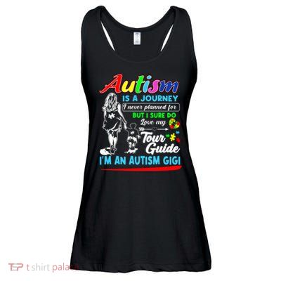 Autism Is A Journey Autism Awareness Ladies Essential Flowy Tank