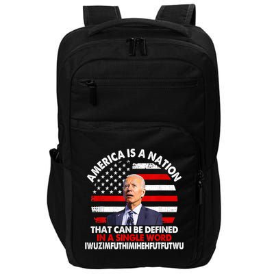 America Is A Nation That Can Be Defined In Single Word Biden Impact Tech Backpack