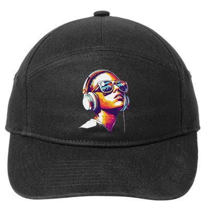 Artificial Intelligence Art A.I. Art 7-Panel Snapback Hat