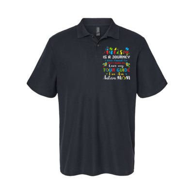 Autism Is A Journey Autism Mom Women Autism Awareness Themed Softstyle Adult Sport Polo