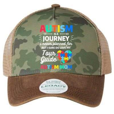 Autism Is A Journey I Never Planned For But I Sure Do Love Legacy Tie Dye Trucker Hat