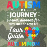 Autism Is A Journey I Never Planned For But I Sure Do Love Legacy Tie Dye Trucker Hat
