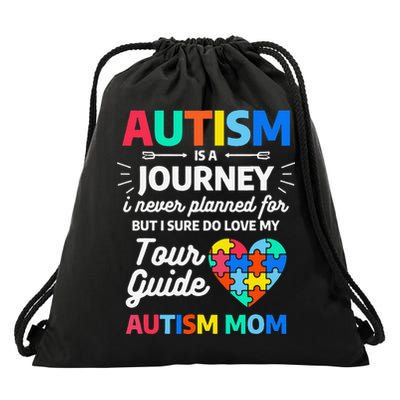 Autism Is A Journey I Never Planned For But I Sure Do Love Drawstring Bag