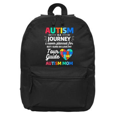Autism Is A Journey I Never Planned For But I Sure Do Love 16 in Basic Backpack