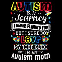 Autism Is A Journey I Never Planned Love My Tour Guide Drawstring Bag
