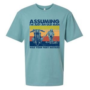 Assuming I Am Just An Old Man Was Your First Mistake Sueded Cloud Jersey T-Shirt