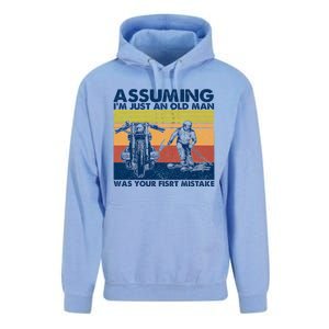 Assuming I Am Just An Old Man Was Your First Mistake Unisex Surf Hoodie