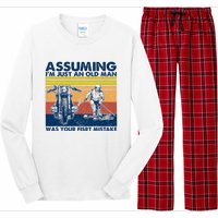 Assuming I Am Just An Old Man Was Your First Mistake Long Sleeve Pajama Set