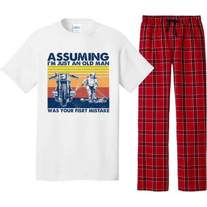 Assuming I Am Just An Old Man Was Your First Mistake Pajama Set