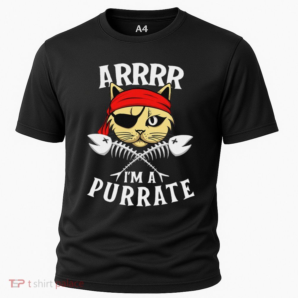 Arrrr IM A Purrate Cat Buccaneer Freebooter Performance Shirt