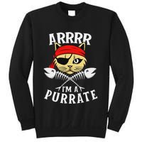 Arrrr IM A Purrate Cat Buccaneer Freebooter Sweatshirt