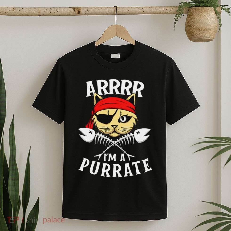Arrrr IM A Purrate Cat Buccaneer Freebooter T-Shirt
