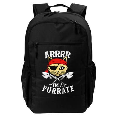 Arrrr IM A Purrate Cat Buccaneer Freebooter Backpack