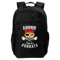 Arrrr IM A Purrate Cat Buccaneer Freebooter Backpack