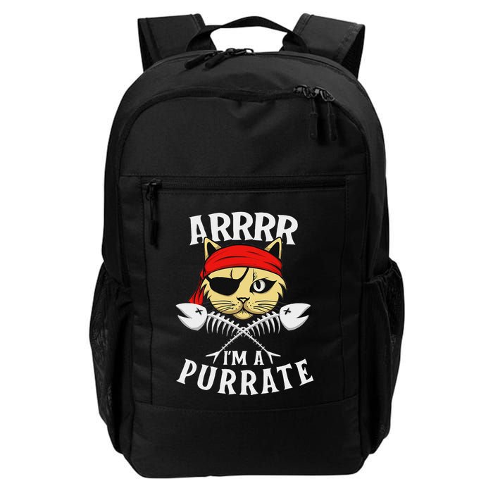 Arrrr IM A Purrate Cat Buccaneer Freebooter Backpack