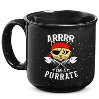 Arrrr IM A Purrate Cat Buccaneer Freebooter 15oz Campfire Ceramic Mug