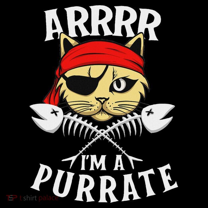 Arrrr IM A Purrate Cat Buccaneer Freebooter Bag