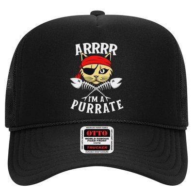 Arrrr IM A Purrate Cat Buccaneer Freebooter Trucker Hat