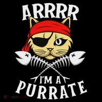 Arrrr IM A Purrate Cat Buccaneer Freebooter Tank Top