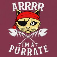 Arrrr IM A Purrate Cat Buccaneer Freebooter 16oz Travel Tumbler