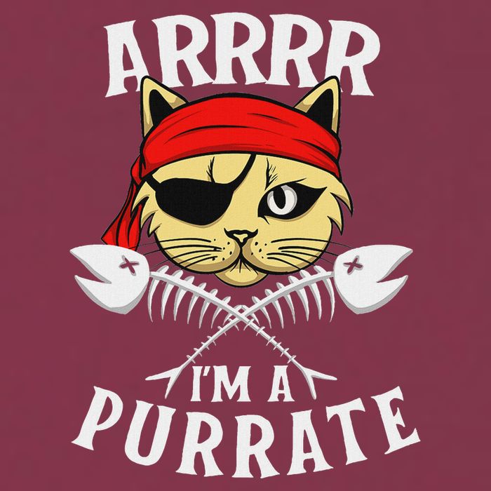 Arrrr IM A Purrate Cat Buccaneer Freebooter 16oz Travel Tumbler
