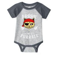 Arrrr IM A Purrate Cat Buccaneer Freebooter Infant Baby Jersey Bodysuit