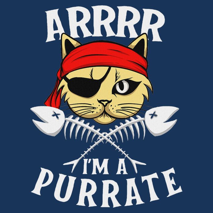 Arrrr IM A Purrate Cat Buccaneer Freebooter Infant Baby Jersey Bodysuit