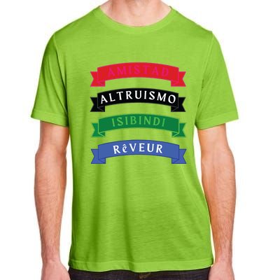 Amistad Isibindi Altruismo Reveur 4 Houses 1 Family Adult ChromaSoft Performance T-Shirt