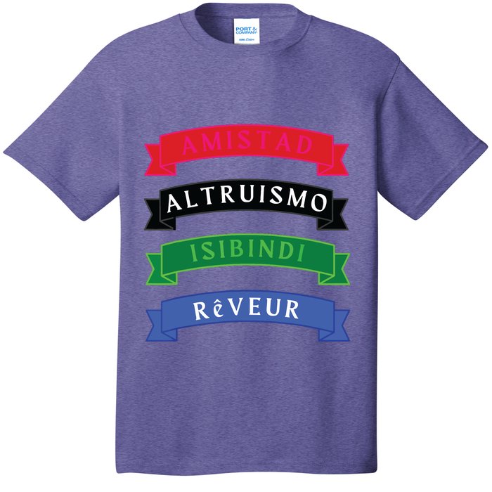 Amistad Isibindi Altruismo Reveur 4 Houses 1 Family T-Shirt