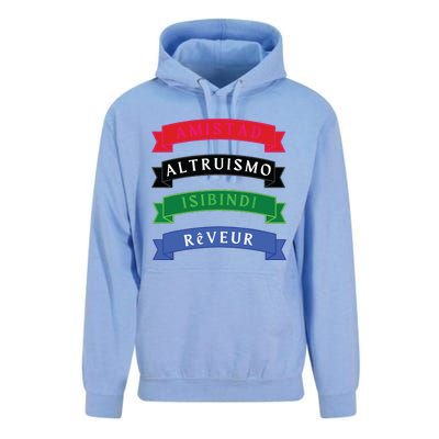 Amistad Isibindi Altruismo Reveur 4 Houses 1 Family Unisex Surf Hoodie