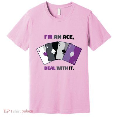 Asexual I’M An Ace Deal With It Asexual Pride Premium T-Shirt