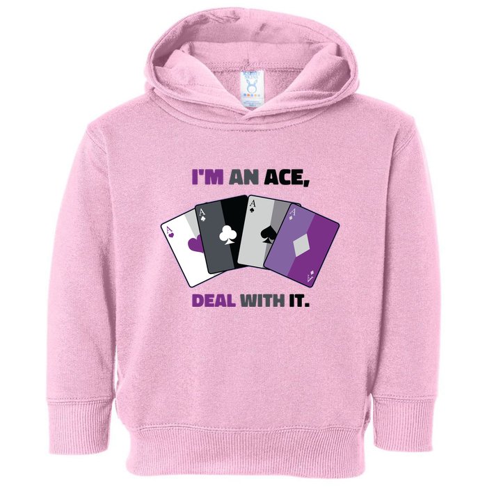 Asexual I’M An Ace Deal With It Asexual Pride Toddler Hoodie