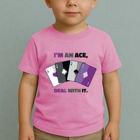 Asexual I’M An Ace Deal With It Asexual Pride Toddler T-Shirt