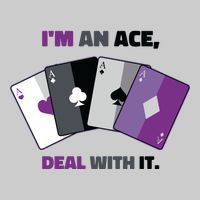 Asexual I’M An Ace Deal With It Asexual Pride Tie-Dye T-Shirt