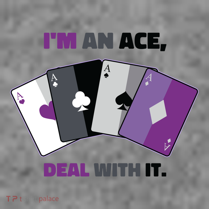 Asexual I’M An Ace Deal With It Asexual Pride 7-Panel Snapback Hat