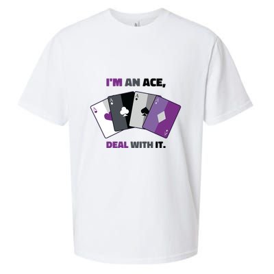Asexual I’M An Ace Deal With It Asexual Pride Sueded Cloud Jersey T-Shirt