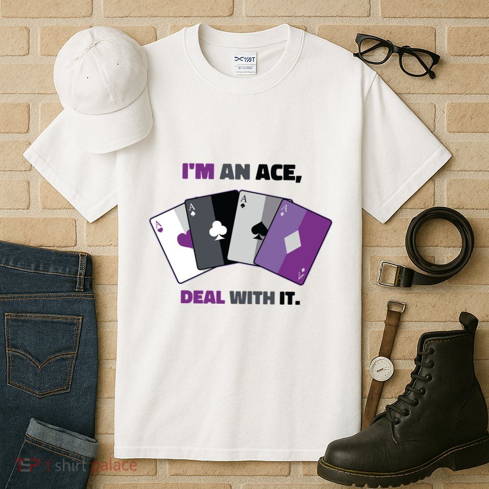 Asexual I’M An Ace Deal With It Asexual Pride Tall T-Shirt