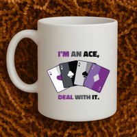 Asexual I’M An Ace Deal With It Asexual Pride Mug
