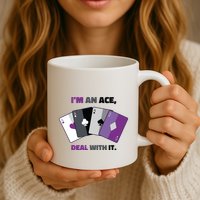 Asexual I’M An Ace Deal With It Asexual Pride Mug