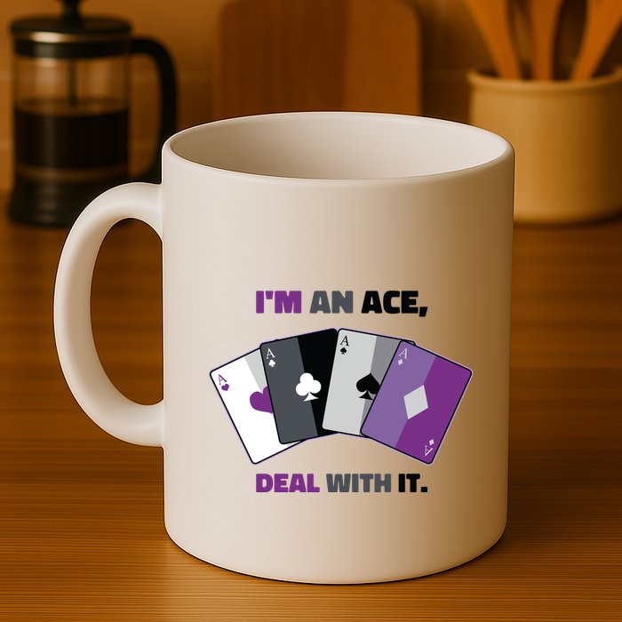 Asexual I’M An Ace Deal With It Asexual Pride Mug