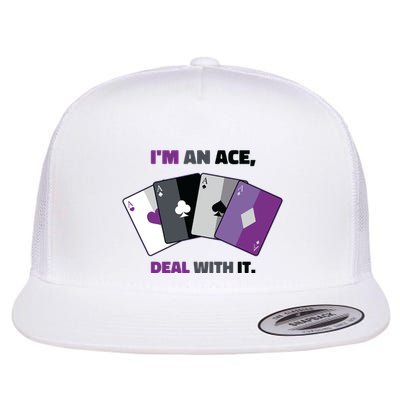 Asexual I’M An Ace Deal With It Asexual Pride Flatbill Hat