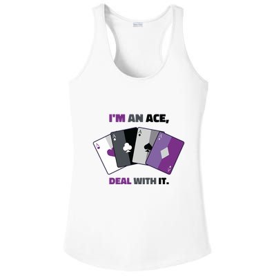 Asexual I’M An Ace Deal With It Asexual Pride Ladies PosiCharge Competitor Racerback Tank