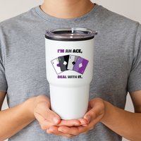 Asexual I’M An Ace Deal With It Asexual Pride Tumbler