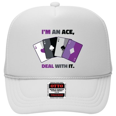 Asexual I’M An Ace Deal With It Asexual Pride Trucker Hat