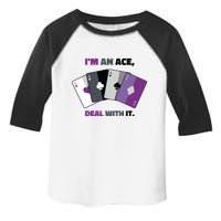 Asexual I’M An Ace Deal With It Asexual Pride Toddler Fine Jersey T-Shirt