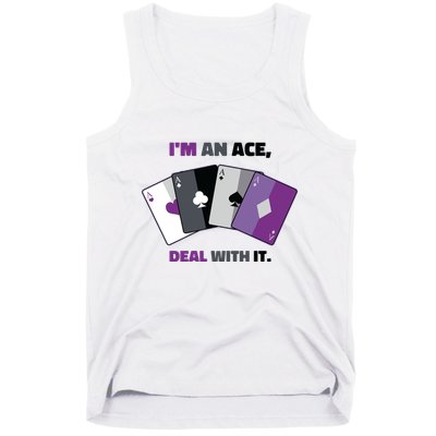 Asexual I’M An Ace Deal With It Asexual Pride Tank Top