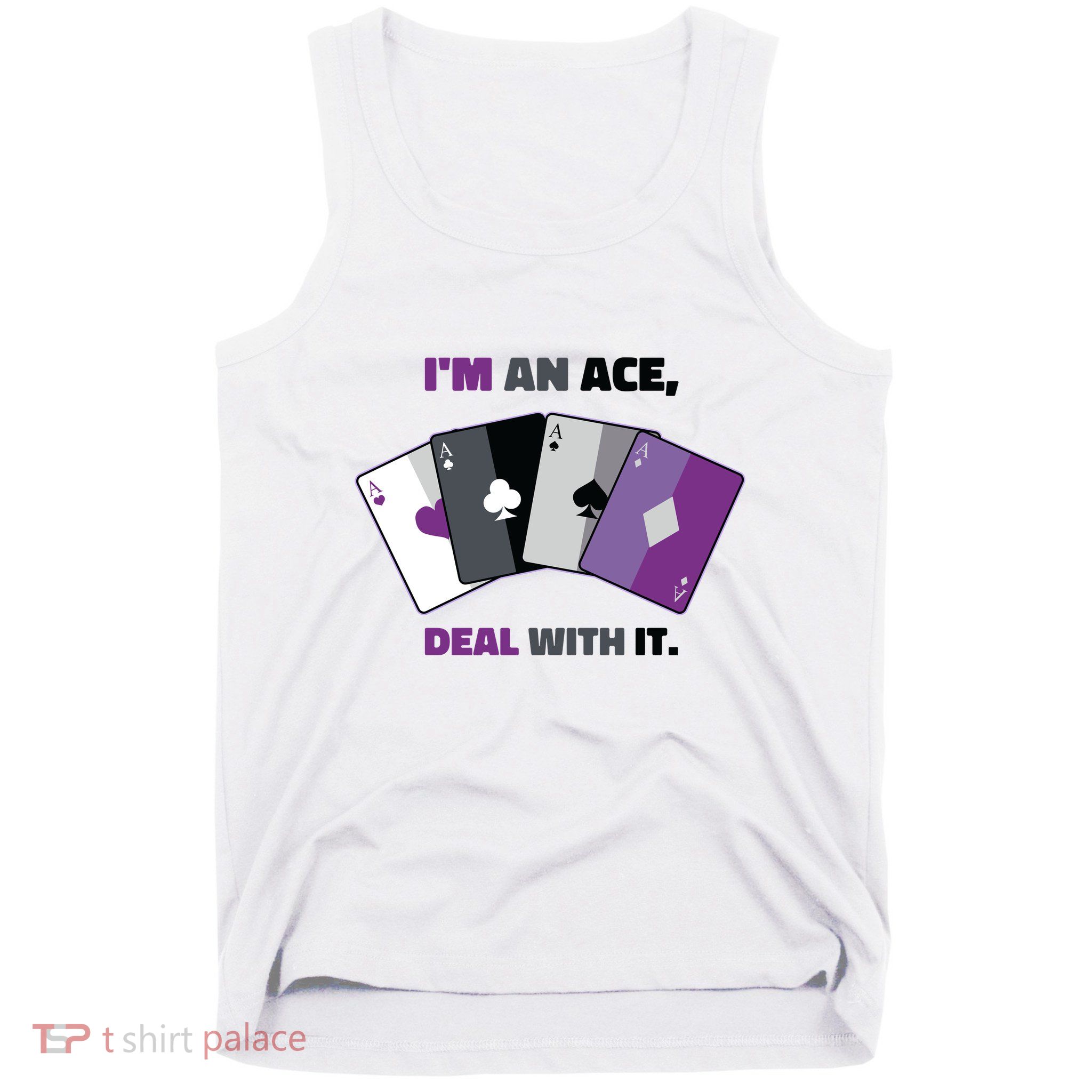 Asexual I’M An Ace Deal With It Asexual Pride Tank Top